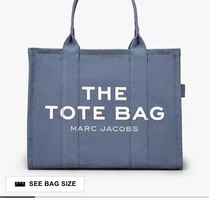Marc Jacobs Slate Blue Tote Bag